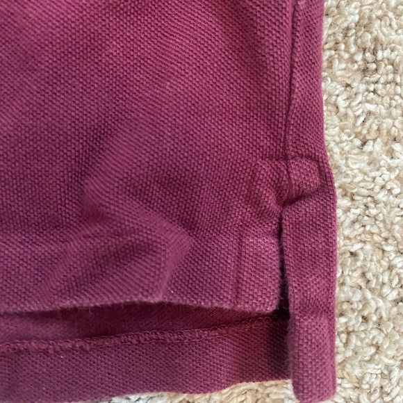 NWOT Maroon Polo Ralph Lauren Custom Slim Fit Polo - Picture 4 of 6